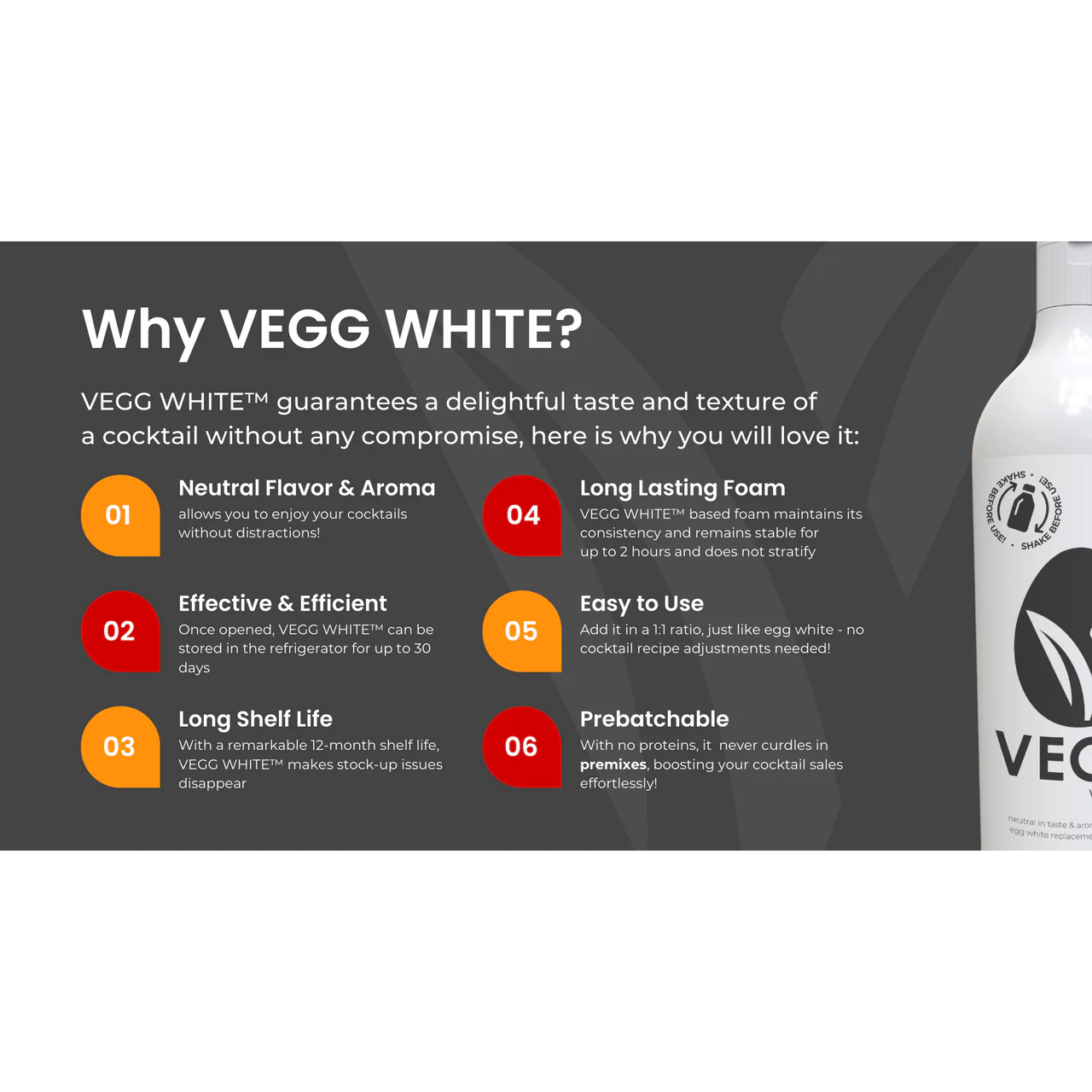 Vegg White 1L